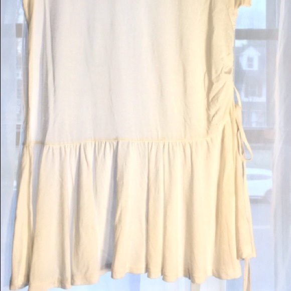 J. Crew Drawstring Peplum Tee in White - Picture 3 of 4